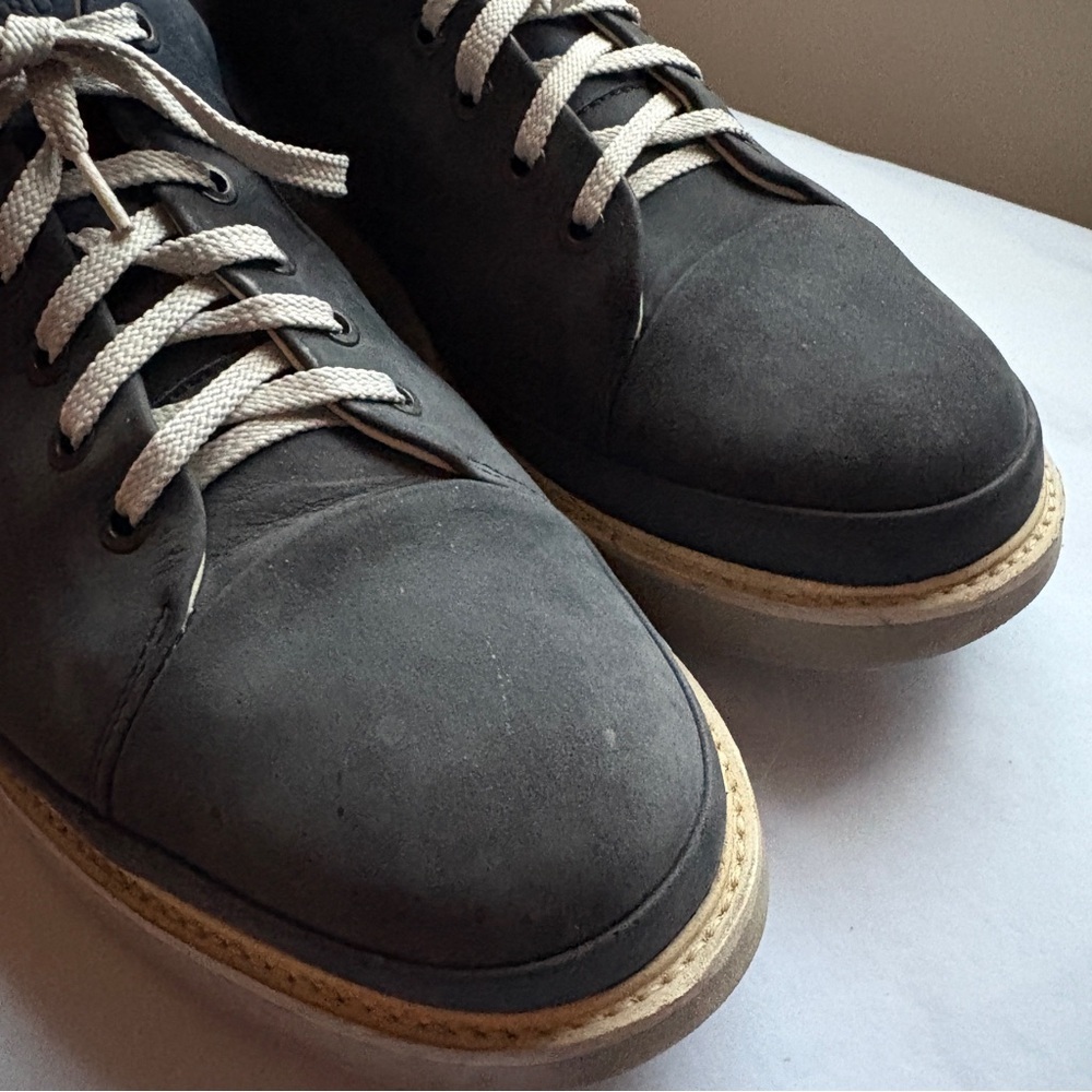Samuel Hubbard Fast Navy Nubuck Leather Sneaker Casual Shoe Lace-up Vibram 11.5 - Picture 8 of 8